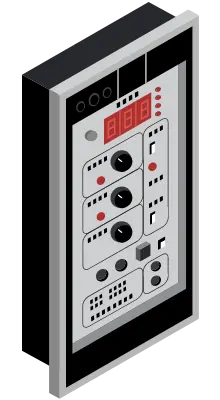 高圧受電盤 盤内扉